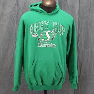 Saskatchewan Roughriders Hoodie (Retro) - 2007 Grey Cup Champions - Men's Large